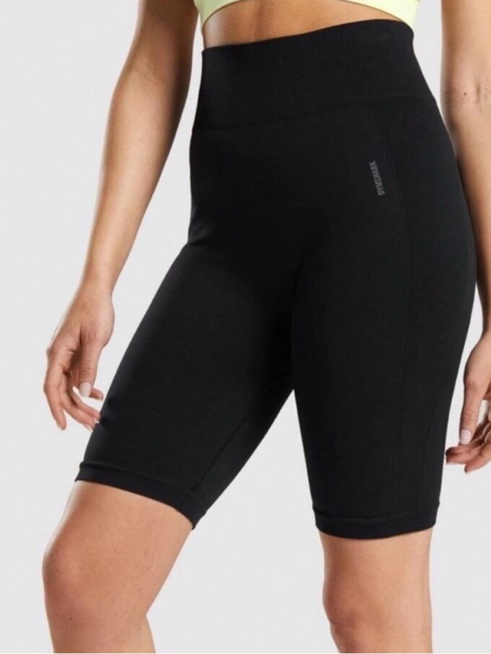 Gymshark Flex High Waisted Cycling Shorts Black Seamless Sculpt Biker XS S